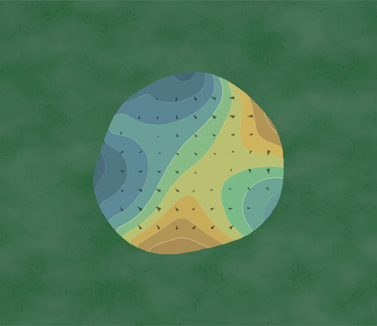 Green contour map of Deer Creek Golf Club in Deerfield Beach, Florida — 122 elevation contours at a 3-inch interval with fall-line arrows, traced from 1-meter lidar