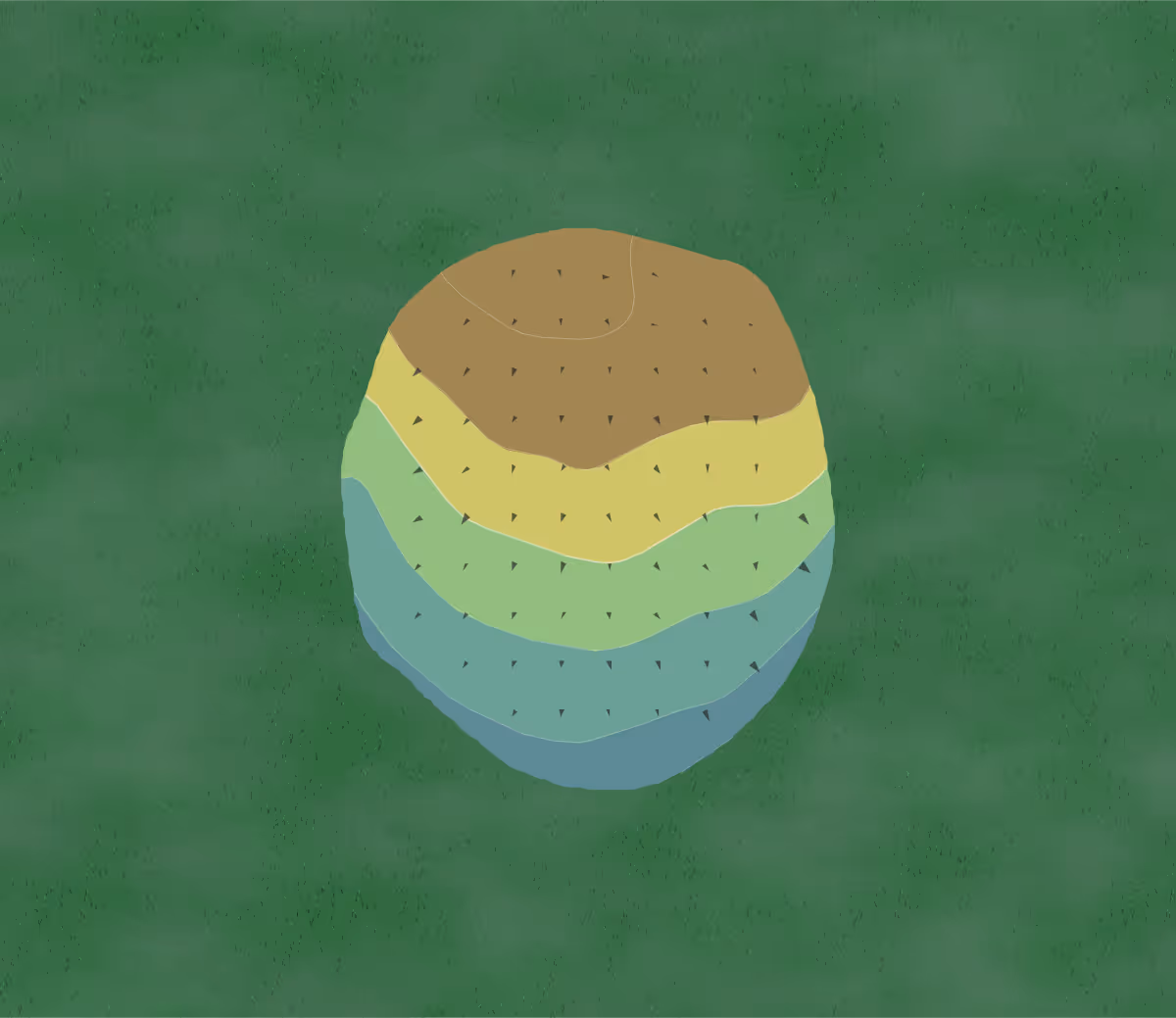 Green contour map of DeMor Hills in Morenci, Michigan — 11 elevation contours at a 3-inch interval with fall-line arrows, traced from 1-meter lidar