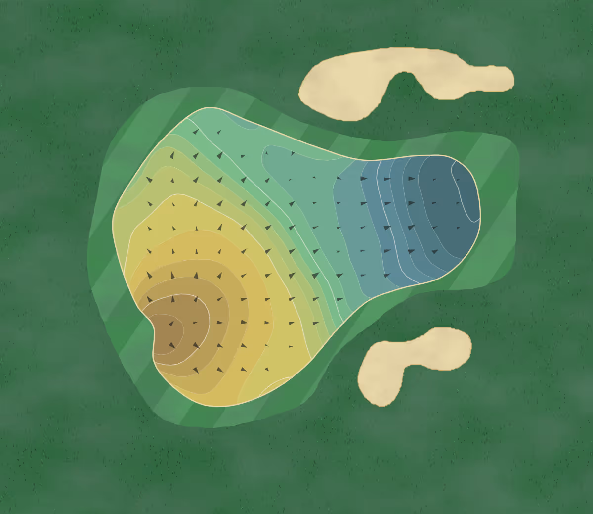 Green contour map of Diablo Creek in Concord, California — 234 elevation contours at a 3-inch interval with fall-line arrows, traced from 1-meter lidar