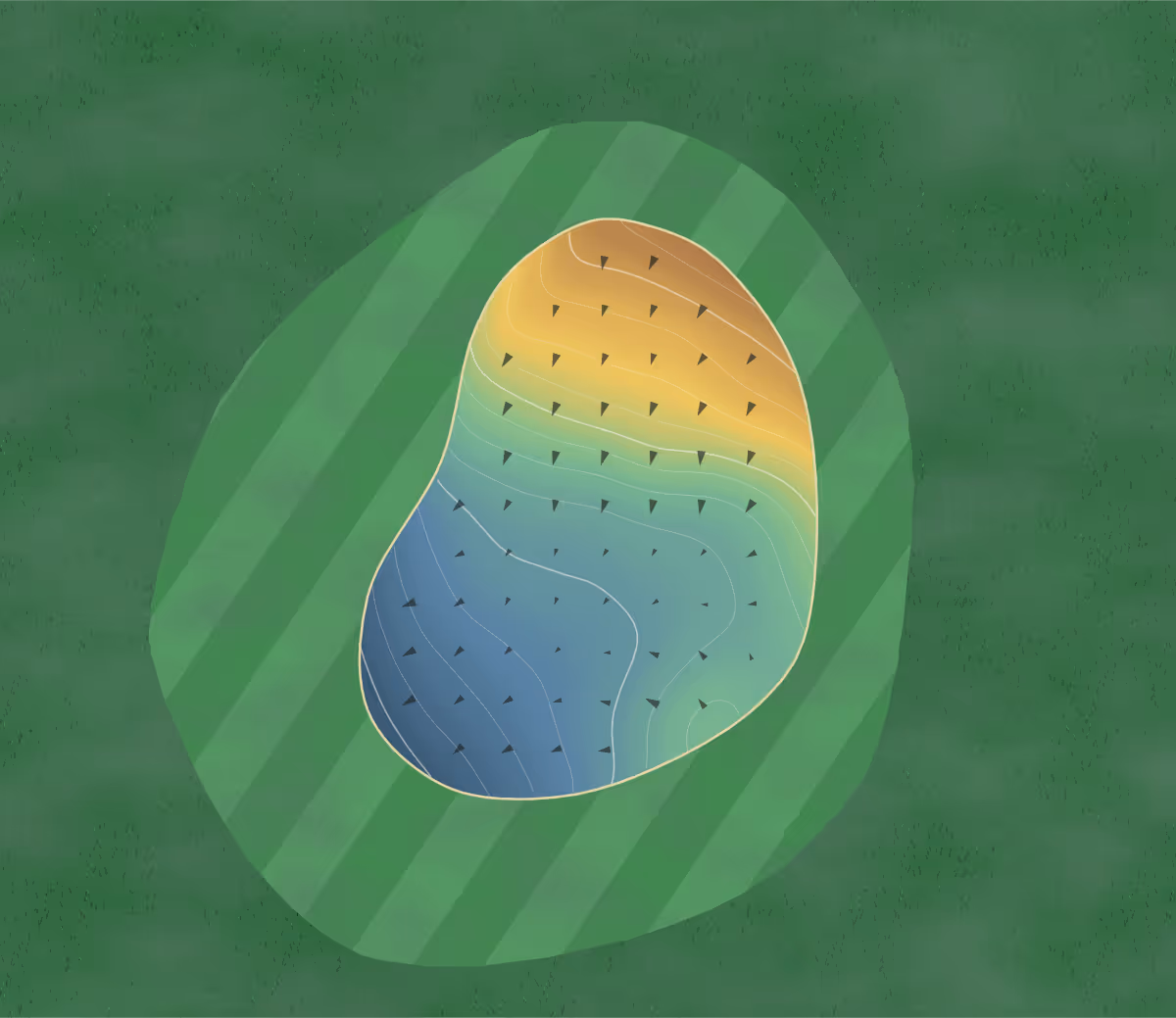 Green contour map of Eads in Eads, Colorado: 83 elevation contours at a 3-inch interval with fall-line arrows, traced from 1-meter lidar