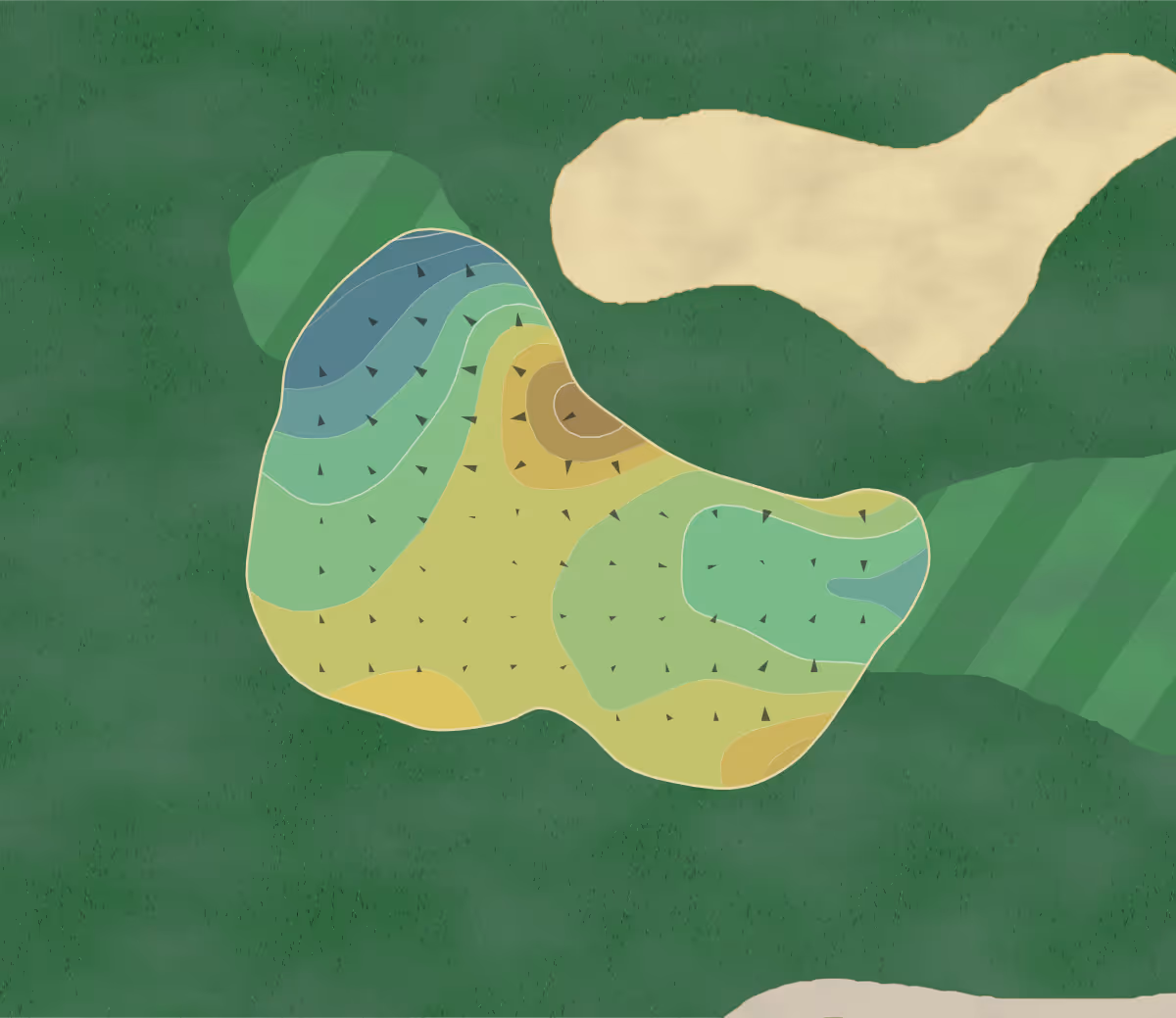 Green contour map of Eagle Creek in Norwalk, Ohio — 199 elevation contours at a 3-inch interval with fall-line arrows, traced from 1-meter lidar