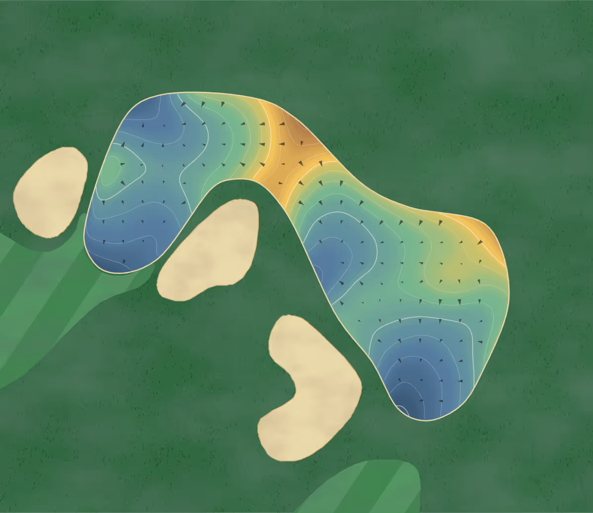 Green contour map of Eagle Creek in Naples, Florida: 142 elevation contours at a 3-inch interval with fall-line arrows, traced from 1-meter lidar