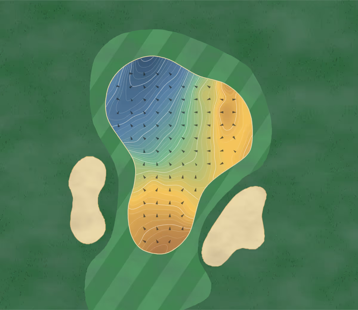 Green contour map of Eagle Point in Birmingham, Alabama: 356 elevation contours at a 3-inch interval with fall-line arrows, traced from 1-meter lidar
