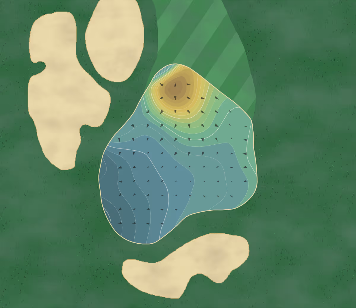 Green contour map of Eagle Springs in Wolcott, Colorado — 263 elevation contours at a 3-inch interval with fall-line arrows, traced from 1-meter lidar