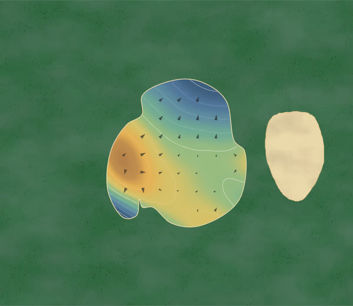 Green contour map of Eastern Shore Yacht in Onancock, Virginia: 153 elevation contours at a 3-inch interval with fall-line arrows, traced from 1-meter lidar