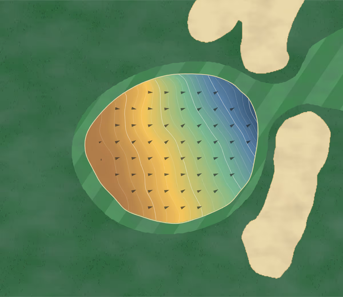 Green contour map of Ed Oliver in Wilmington, Delaware: 198 elevation contours at a 3-inch interval with fall-line arrows, traced from 1-meter lidar