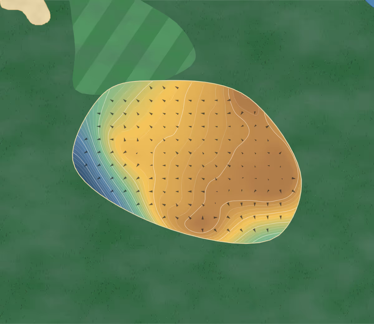 Green contour map of Elfordleigh in Plymouth, England: 329 elevation contours at a 8-centimeter interval with fall-line arrows, traced from 1-meter lidar