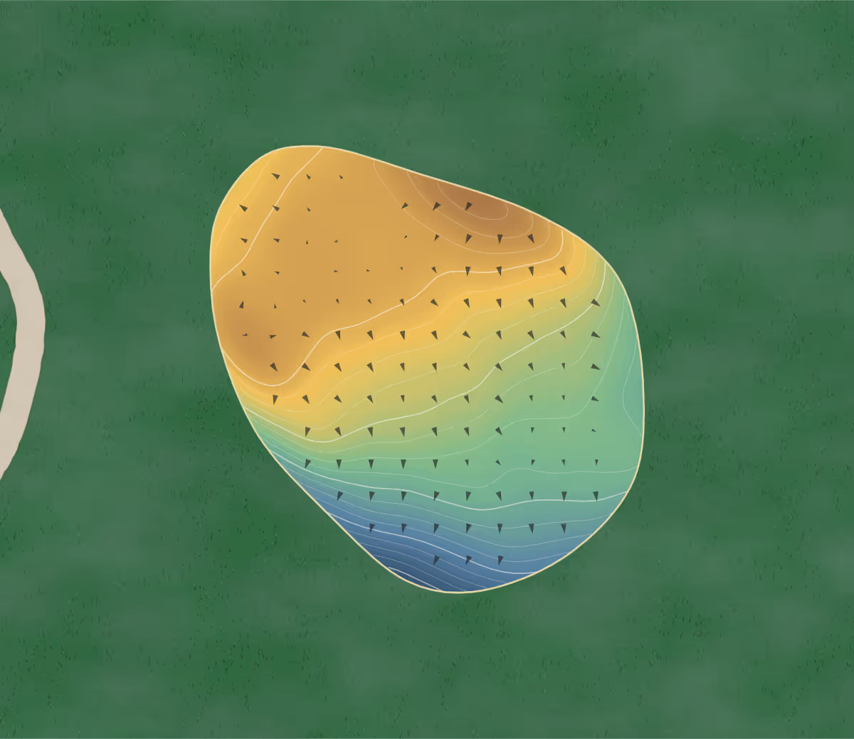 Green contour map of Emporia Gc in Emporia, Kansas — 221 elevation contours at a 3-inch interval with fall-line arrows, traced from 1-meter lidar
