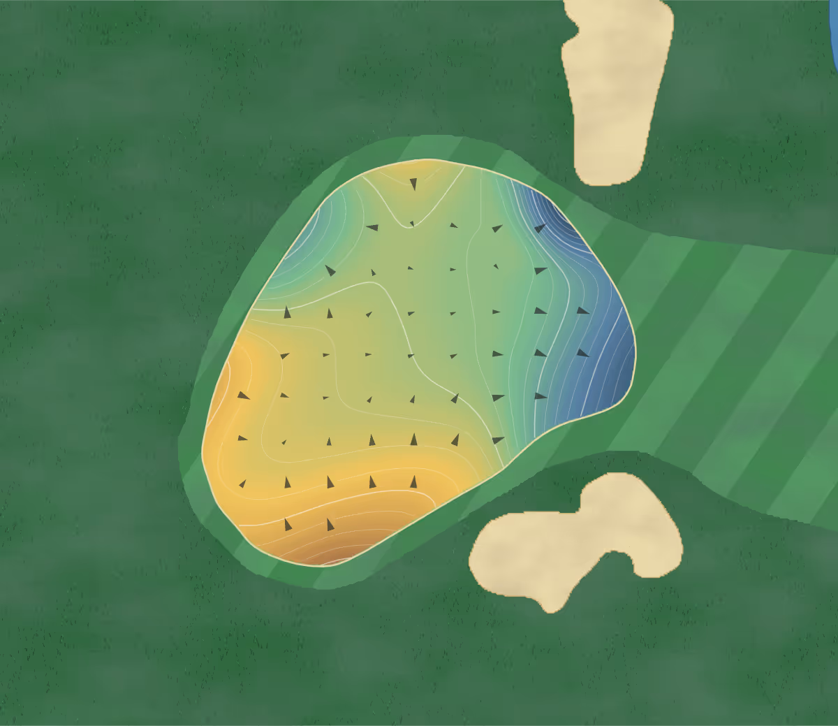 Green contour map of Ewa Beach in Ewa Beach, Hawaii — 244 elevation contours at a 3-inch interval with fall-line arrows, traced from 1-meter lidar