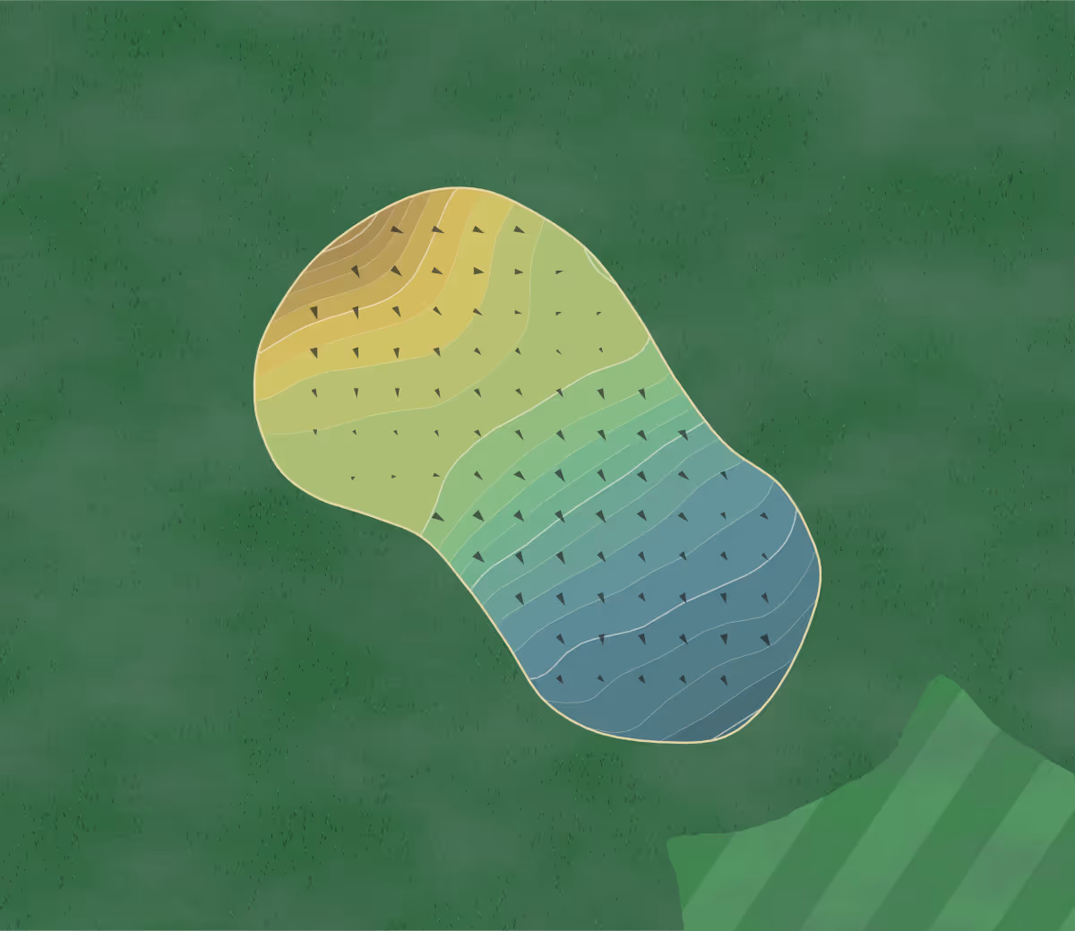 Green contour map of Falcon Lakes in Basehor, Kansas — 228 elevation contours at a 3-inch interval with fall-line arrows, traced from 1-meter lidar