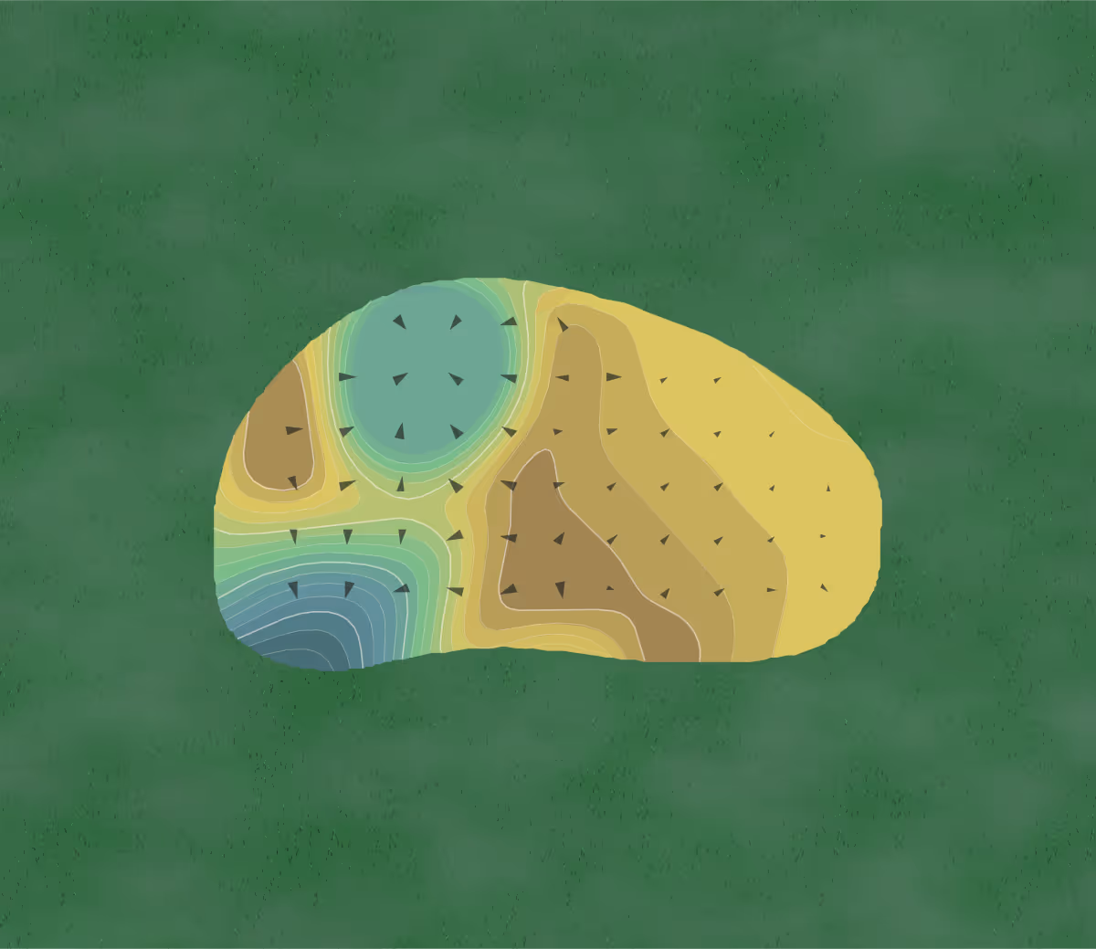 Green contour map of Feather Sound in Clearwater, Florida — 192 elevation contours at a 3-inch interval with fall-line arrows, traced from 1-meter lidar