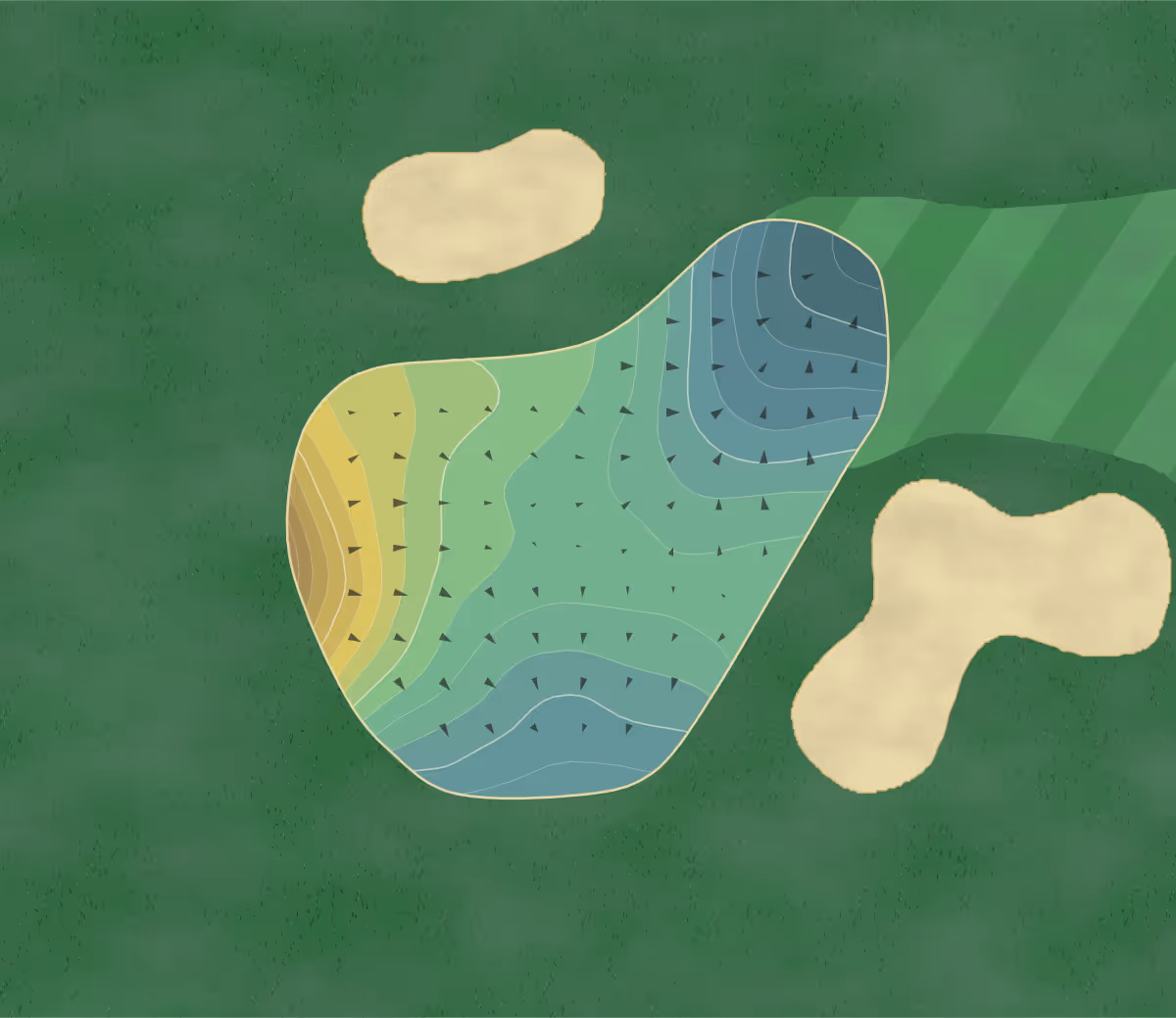 Green contour map of Fire Ridge in Grafton, Wisconsin — 223 elevation contours at a 3-inch interval with fall-line arrows, traced from 1-meter lidar
