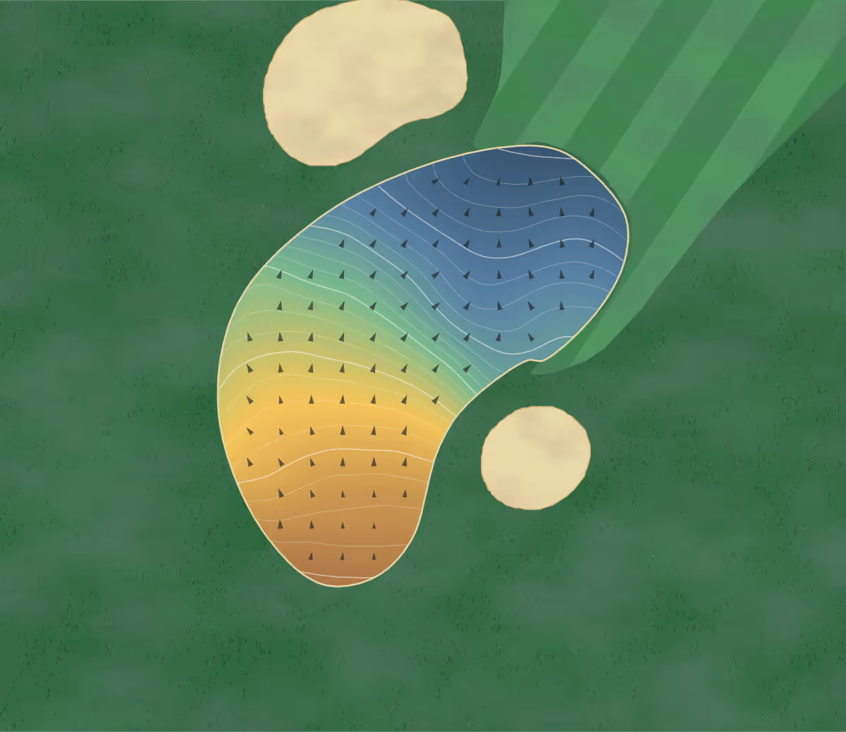Green contour map of Flourtown in Flourtown, Pennsylvania: 113 elevation contours at a 3-inch interval with fall-line arrows, traced from 1-meter lidar