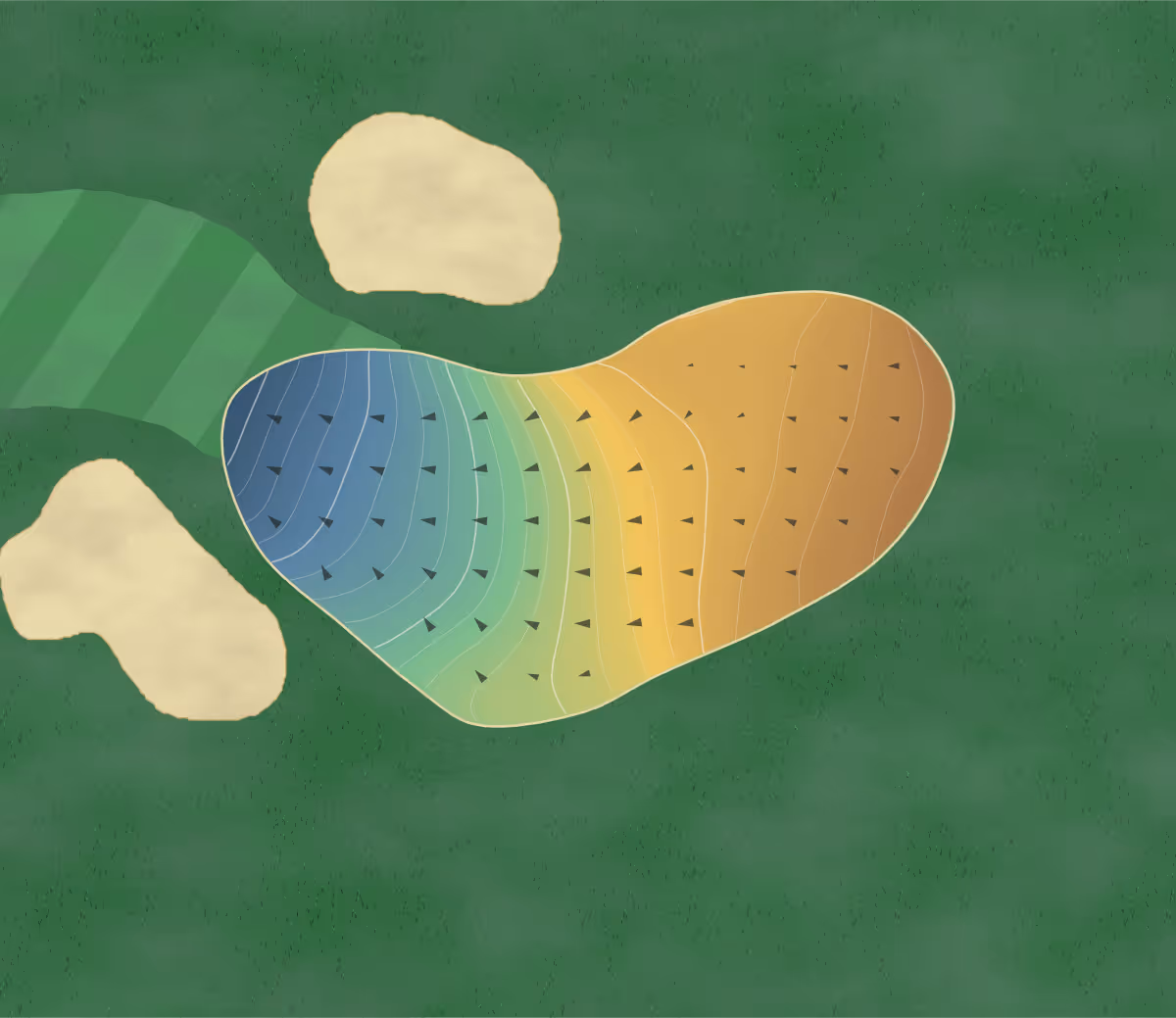 Green contour map of The Fort Club in Ninety Six, South Carolina: 179 elevation contours at a 3-inch interval with fall-line arrows, traced from 1-meter lidar
