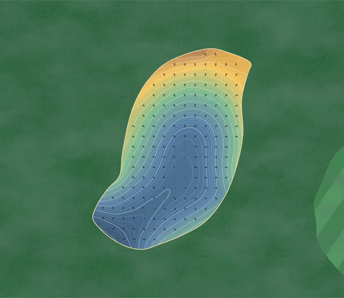 Green contour map of Four Mile in Canon City, Colorado: 474 elevation contours at a 3-inch interval with fall-line arrows, traced from 1-meter lidar