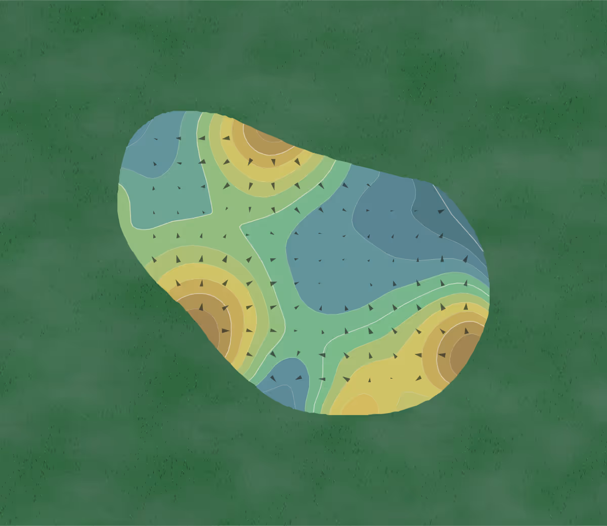 Green contour map of Foxchase in Stevens, Pennsylvania — 233 elevation contours at a 3-inch interval with fall-line arrows, traced from 1-meter lidar