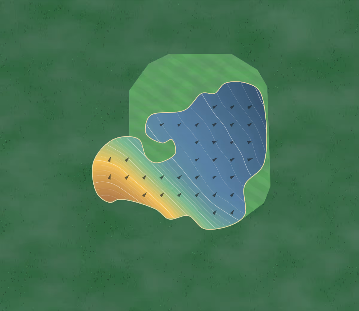 Green contour map of French's Hollow in Altamont, New York: 122 elevation contours at a 3-inch interval with fall-line arrows, traced from 1-meter lidar