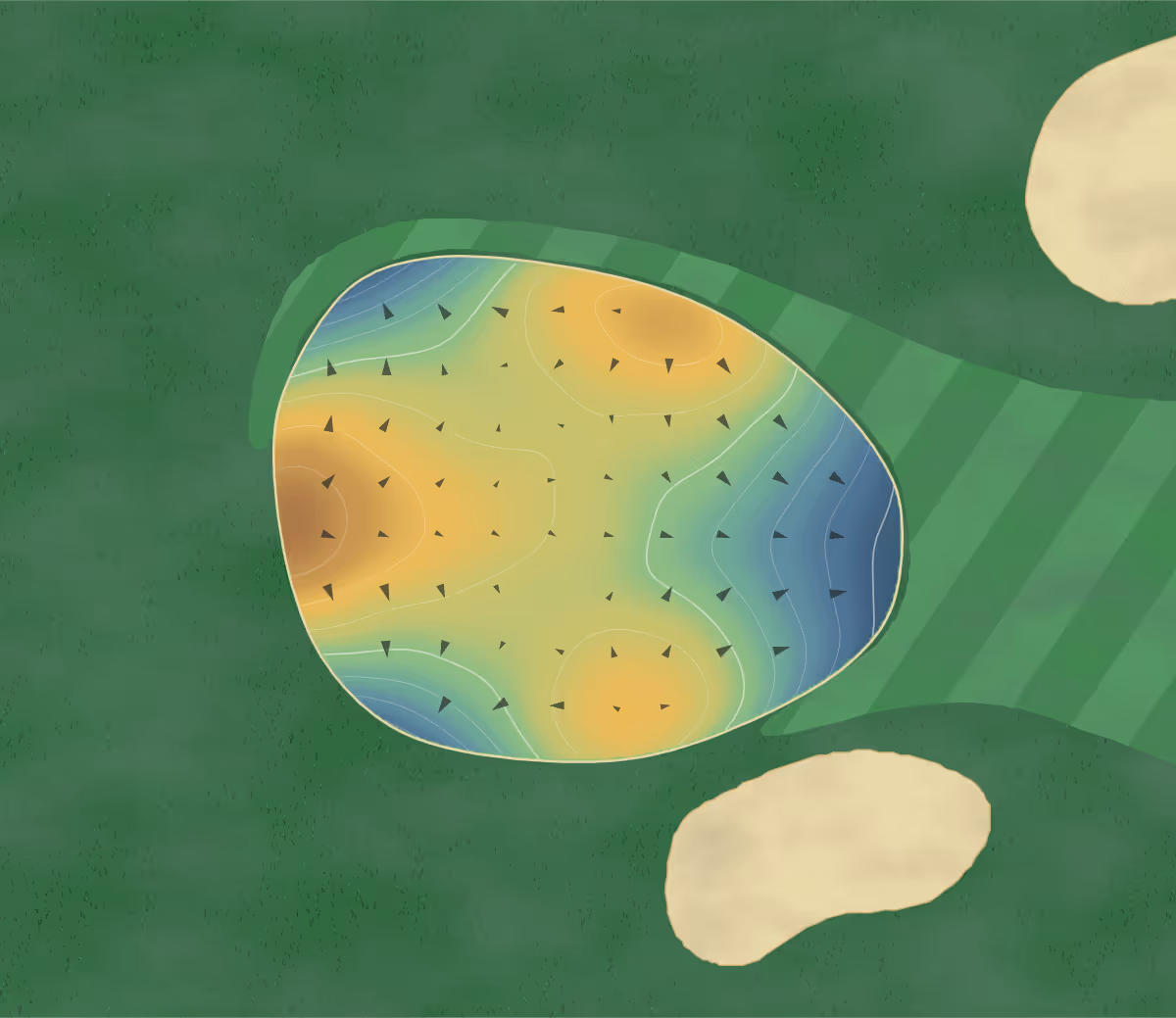 Green contour map of Galaway Creek in Henderson, Nebraska: 93 elevation contours at a 3-inch interval with fall-line arrows, traced from 1-meter lidar