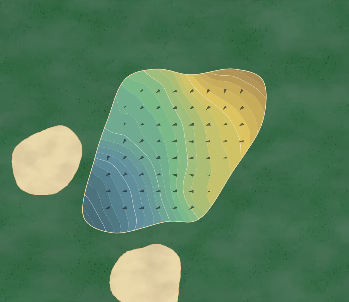 Green contour map of Garden Valley in Lindale, Texas — 201 elevation contours at a 3-inch interval with fall-line arrows, traced from 1-meter lidar