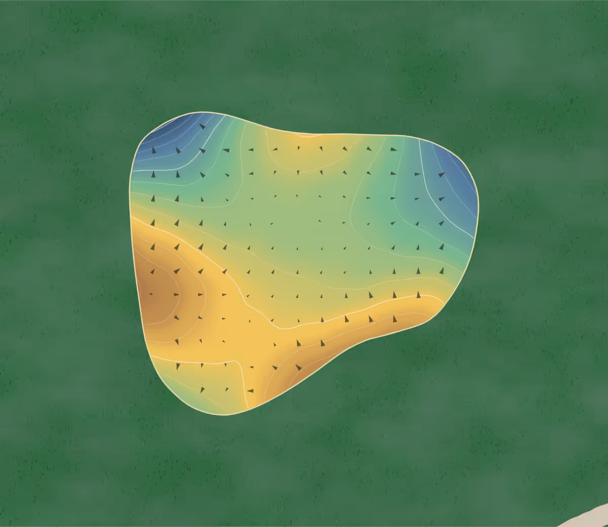 Green contour map of Gc Table in Nebraska City, Nebraska — 177 elevation contours at a 3-inch interval with fall-line arrows, traced from 1-meter lidar