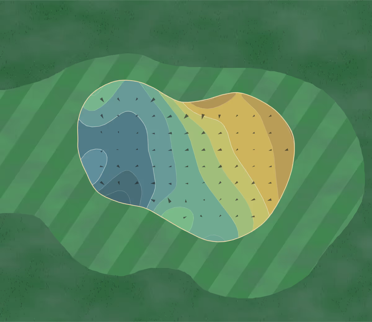 Green contour map of Glen Eagle in Syracuse, Utah — 178 elevation contours at a 3-inch interval with fall-line arrows, traced from 1-meter lidar