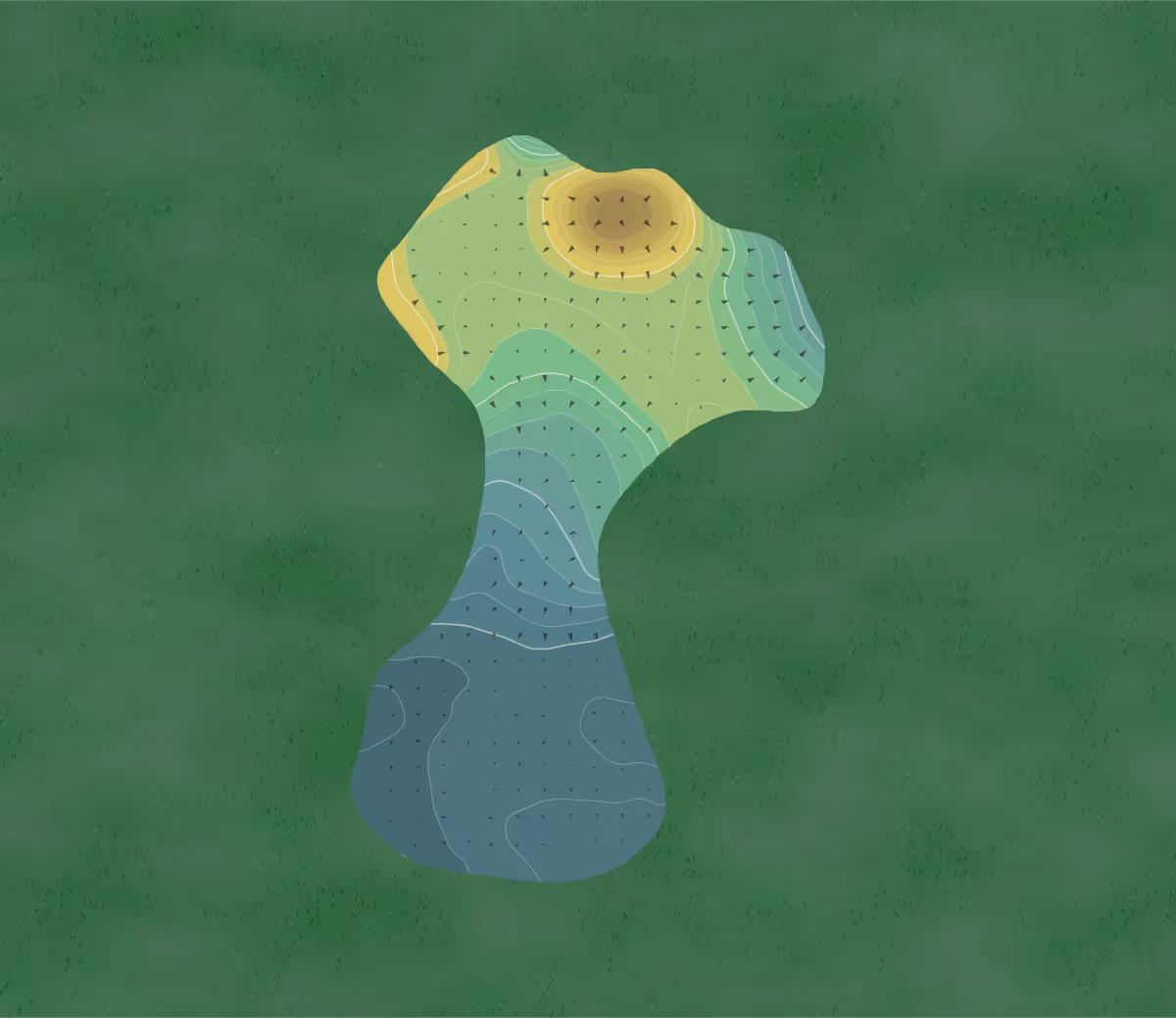 Green contour map of Glendale Lakes in Glendale Heights, Illinois — 270 elevation contours at a 3-inch interval with fall-line arrows, traced from 1-meter lidar