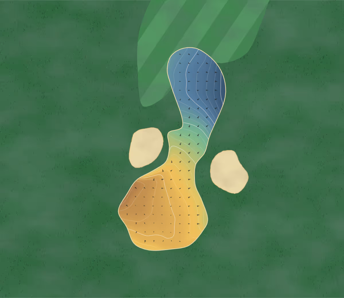 Green contour map of Le Sélect in Mirabel, Canada — 185 elevation contours at a 8-centimeter interval with fall-line arrows, traced from 1-meter lidar