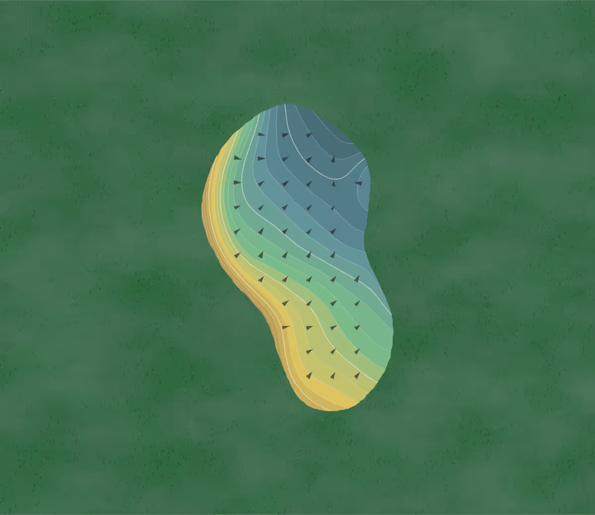 Green contour map of Greer in Greer, South Carolina — 228 elevation contours at a 3-inch interval with fall-line arrows, traced from 1-meter lidar