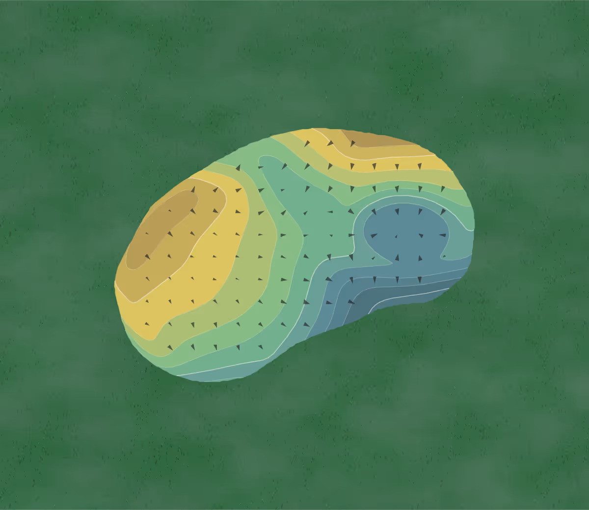 Green contour map of Harbor Point in Harbor Springs, Michigan — 27 elevation contours at a 3-inch interval with fall-line arrows, traced from 1-meter lidar
