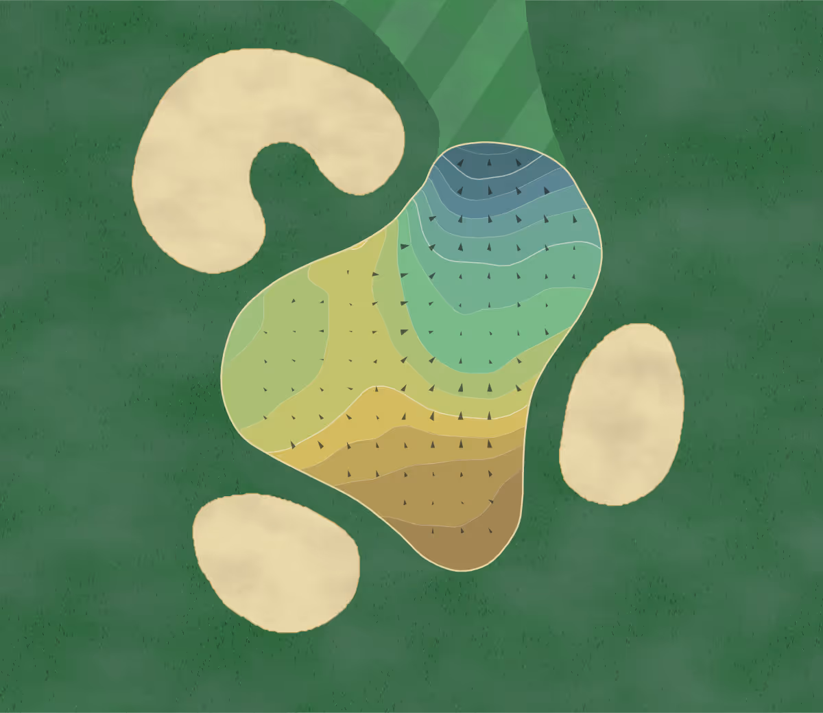 Green contour map of Hazeltine National in Chaska, Minnesota — 230 elevation contours at a 3-inch interval with fall-line arrows, traced from 1-meter lidar