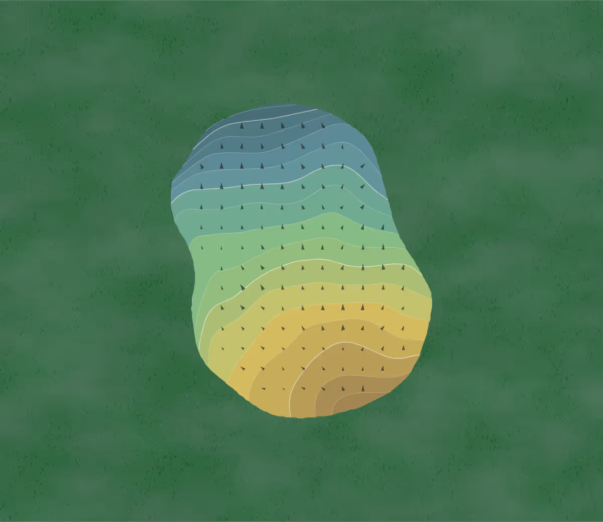 Green contour map of Hiawatha Sportsman's in Naubinway, Michigan — 115 elevation contours at a 3-inch interval with fall-line arrows, traced from 1-meter lidar
