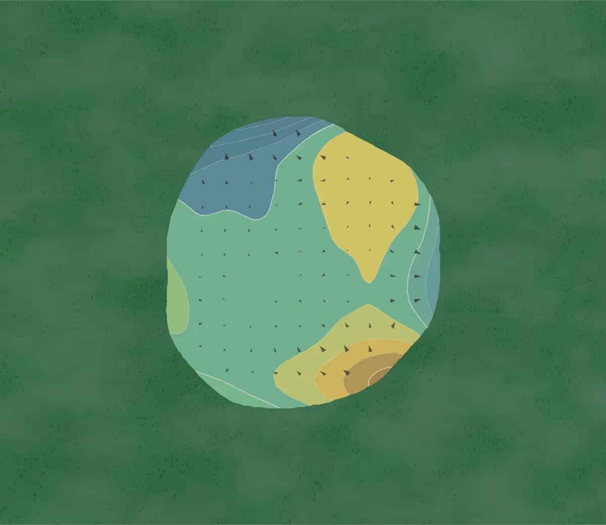 Green contour map of High Cliff in Sherwood, Wisconsin — 8 elevation contours at a 3-inch interval with fall-line arrows, traced from 1-meter lidar