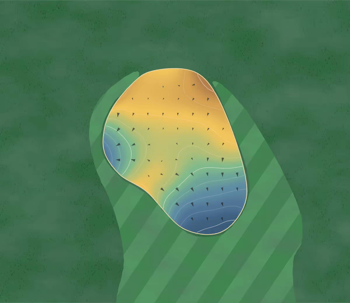 Green contour map of Holdrege in Holdrege, Nebraska: 143 elevation contours at a 3-inch interval with fall-line arrows, traced from 1-meter lidar