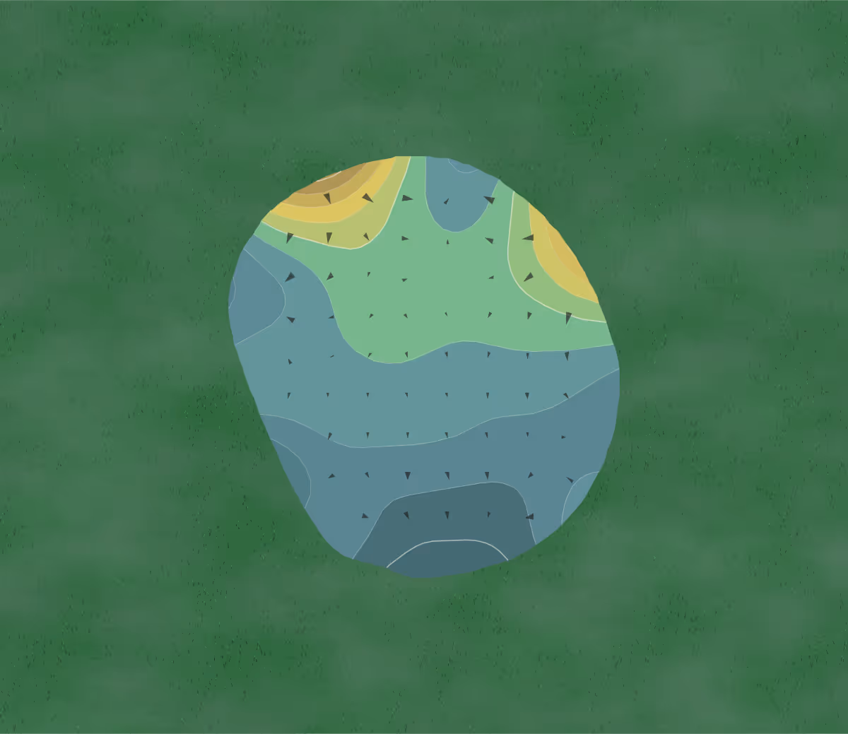 Green contour map of Imperial East in Naples, Florida — 165 elevation contours at a 3-inch interval with fall-line arrows, traced from 1-meter lidar
