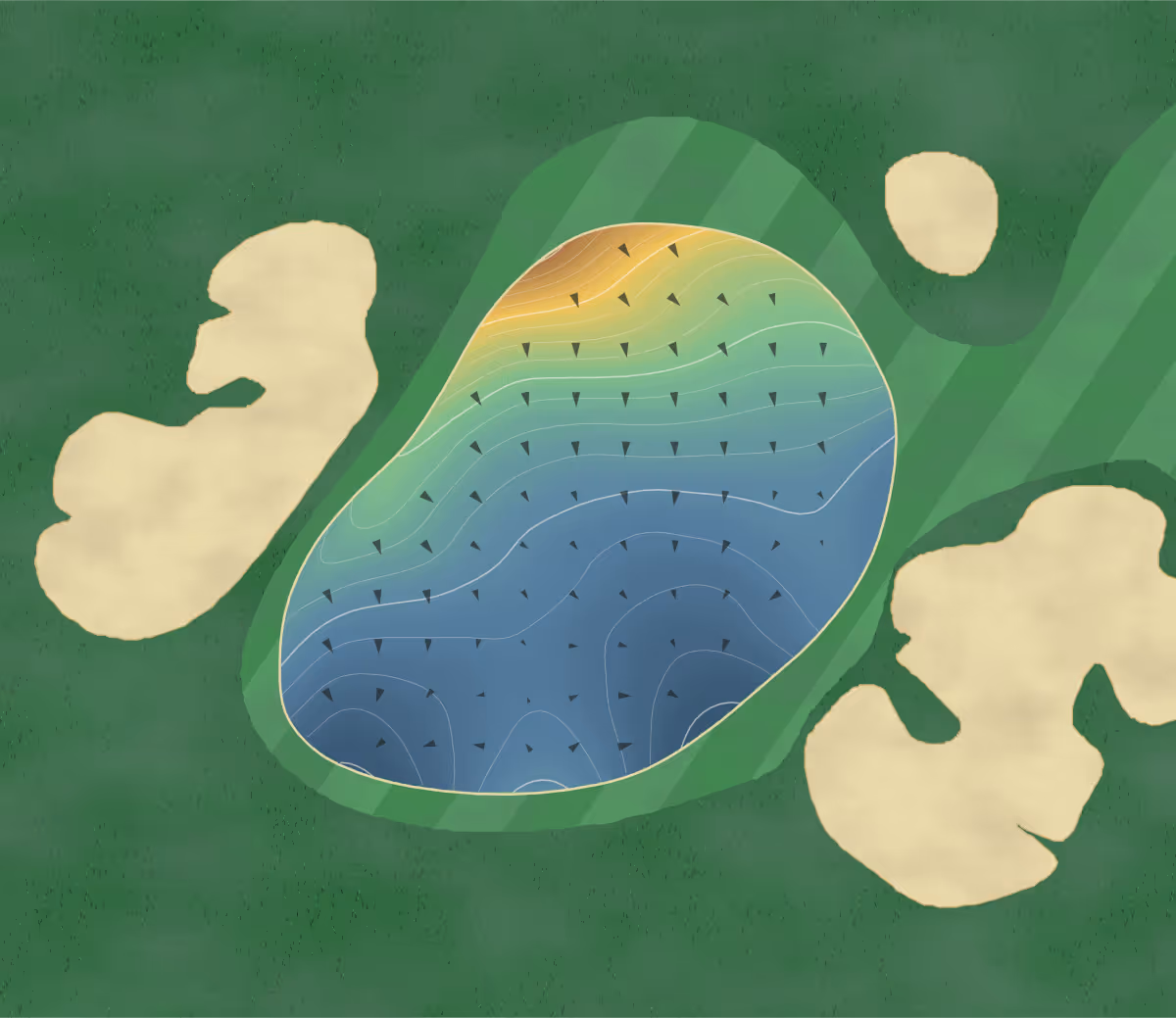 Green contour map of Incline Village in Incline Village, Nevada — 220 elevation contours at a 3-inch interval with fall-line arrows, traced from 1-meter lidar