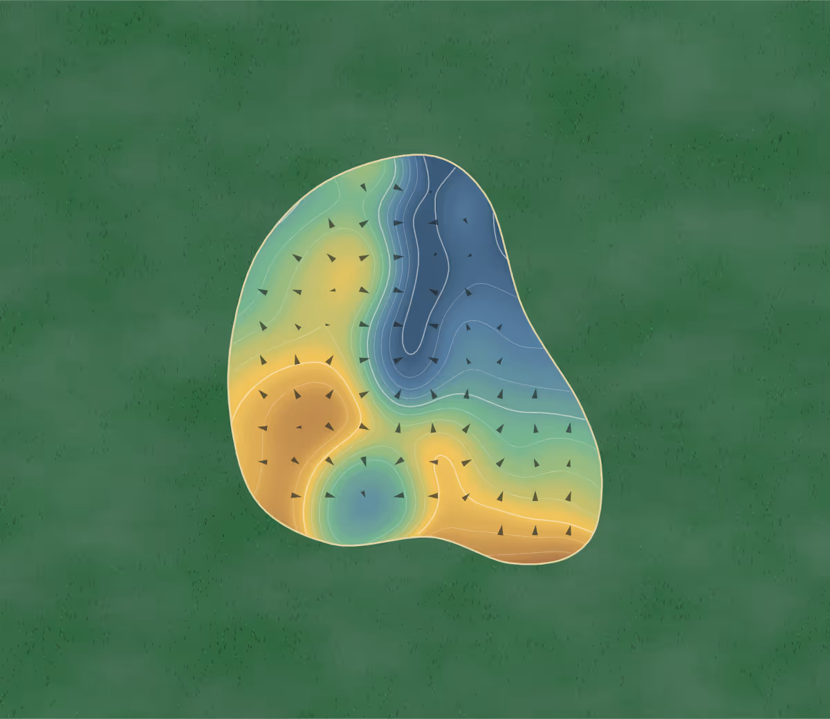 Green contour map of Indian Foothills in Marshall, Missouri: 190 elevation contours at a 3-inch interval with fall-line arrows, traced from 1-meter lidar