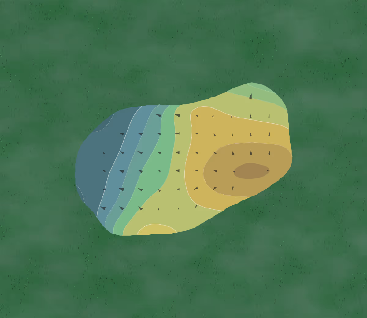 Green contour map of Indigo Lakes in Daytona Beach, Florida — 139 elevation contours at a 3-inch interval with fall-line arrows, traced from 1-meter lidar