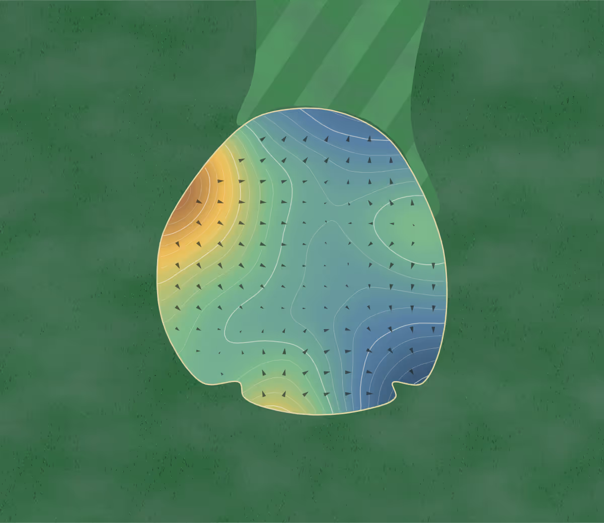 Green contour map of Irish Oaks in Gladstone, Michigan — 199 elevation contours at a 3-inch interval with fall-line arrows, traced from 1-meter lidar