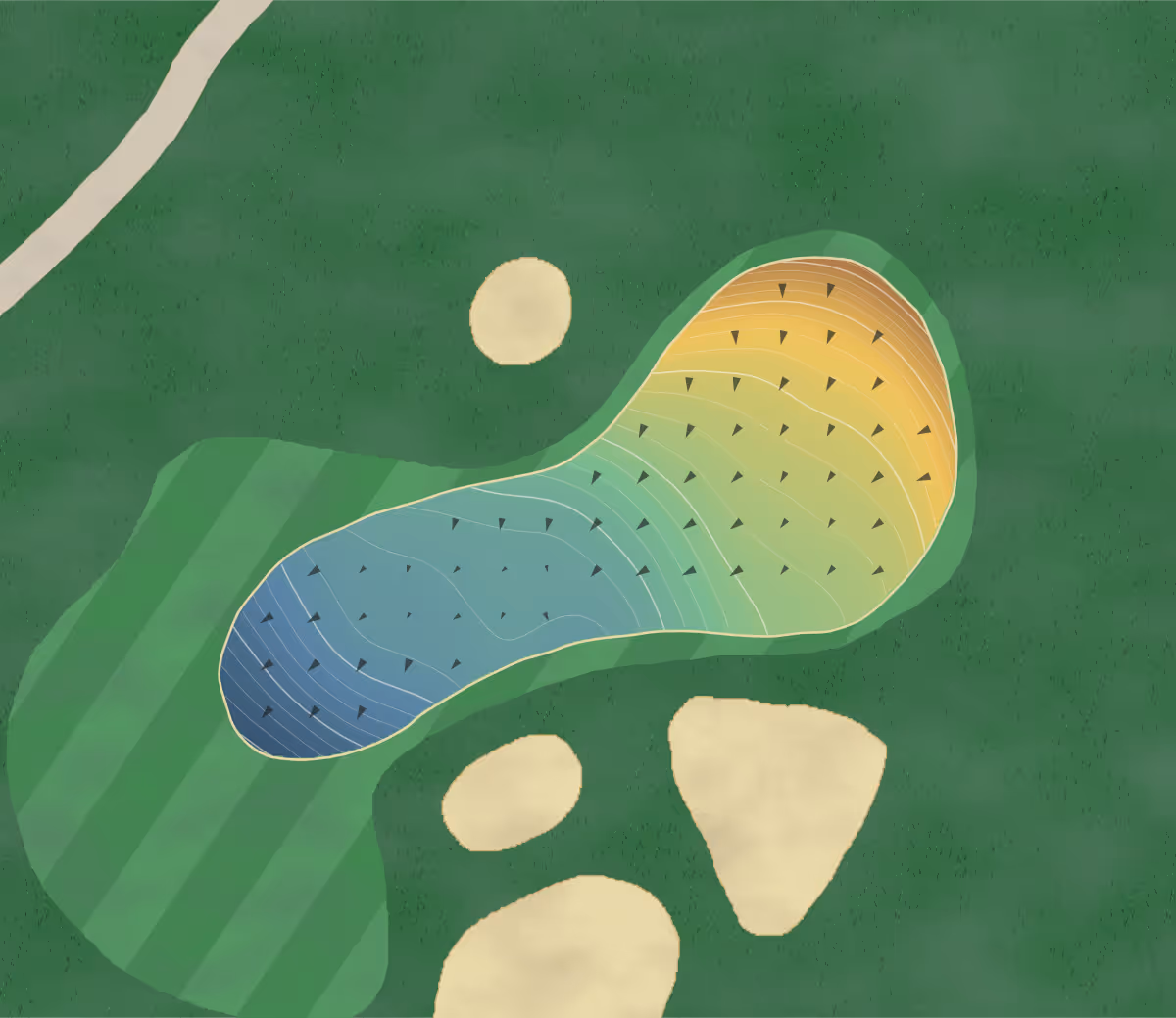 Green contour map of Jefferson in Blacklick, Ohio — 223 elevation contours at a 3-inch interval with fall-line arrows, traced from 1-meter lidar