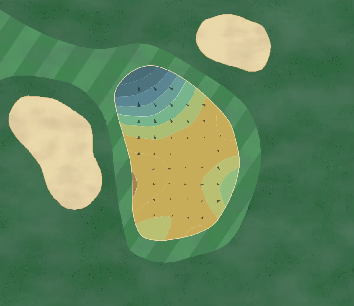 Green contour map of Jimmy Clay in Austin, Texas — 167 elevation contours at a 3-inch interval with fall-line arrows, traced from 1-meter lidar