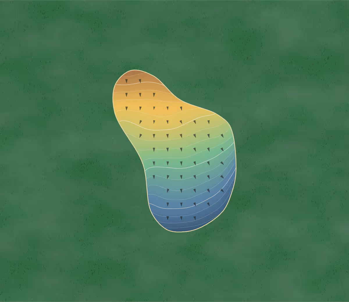 Green contour map of Judith Shadows in Lewistown, Montana: 212 elevation contours at a 3-inch interval with fall-line arrows, traced from 1-meter lidar