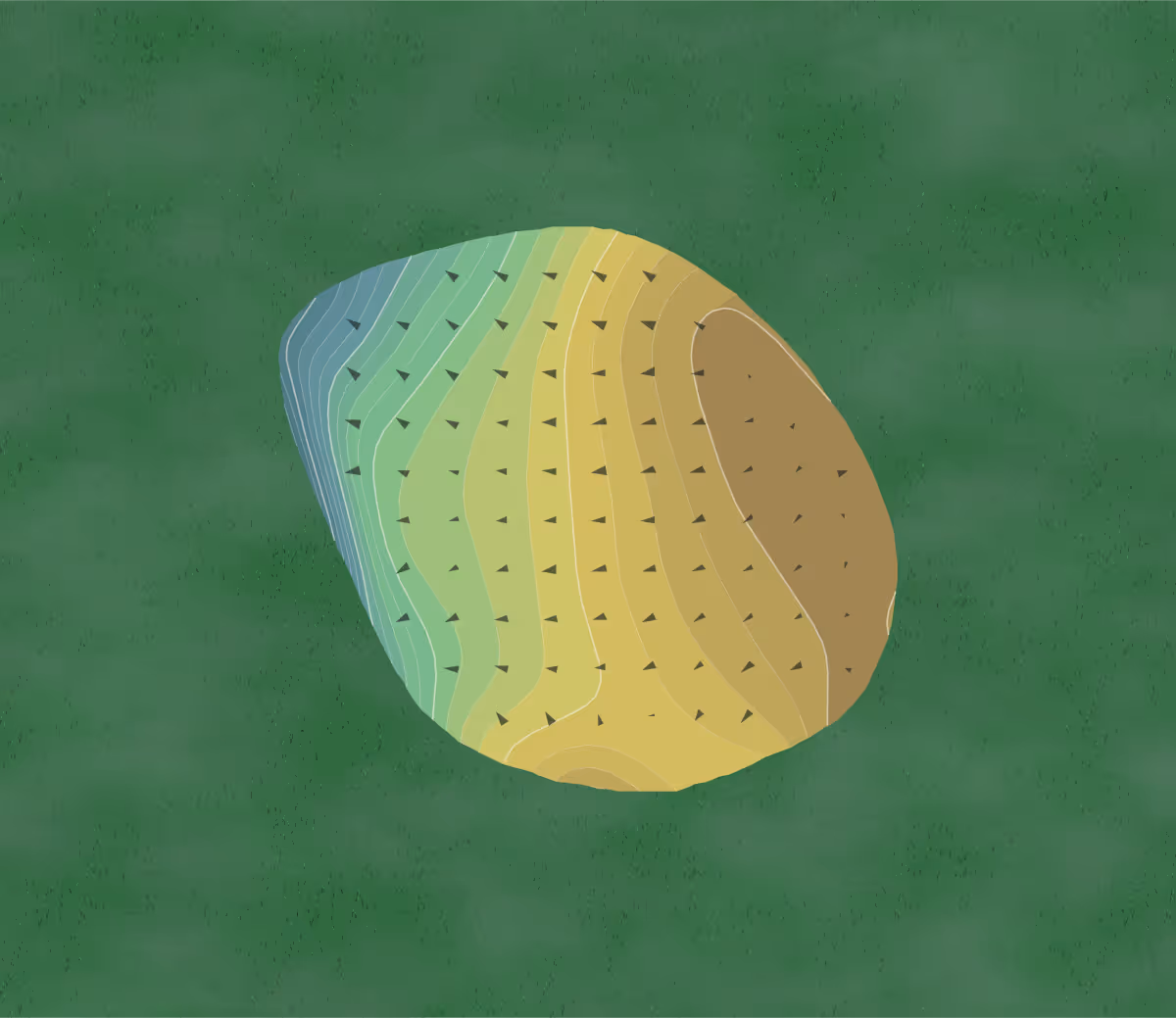 Green contour map of Kittanning in Kittanning, Pennsylvania — 20 elevation contours at a 3-inch interval with fall-line arrows, traced from 1-meter lidar