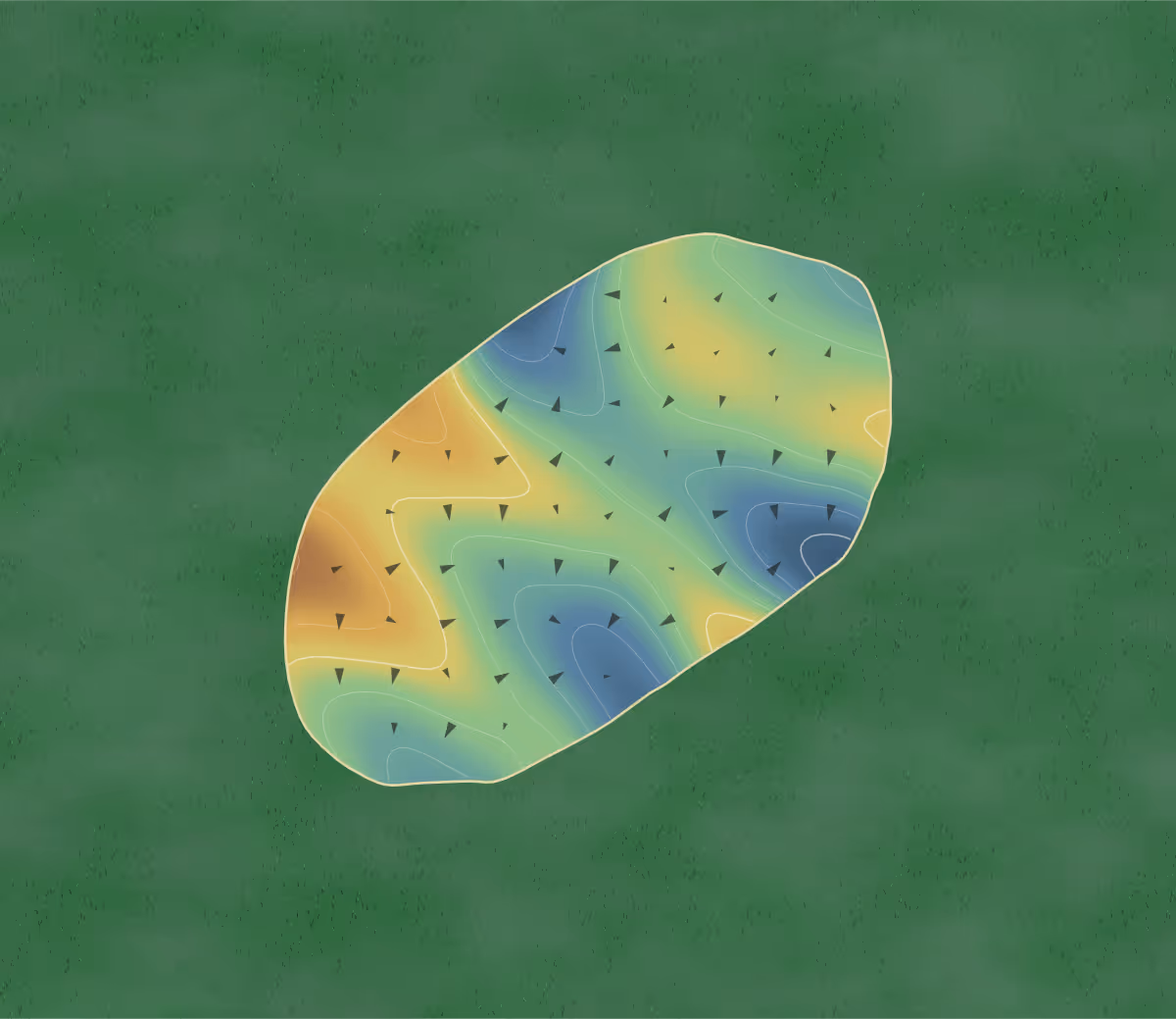 Green contour map of Knights Play in Apex, North Carolina: 92 elevation contours at a 3-inch interval with fall-line arrows, traced from 1-meter lidar