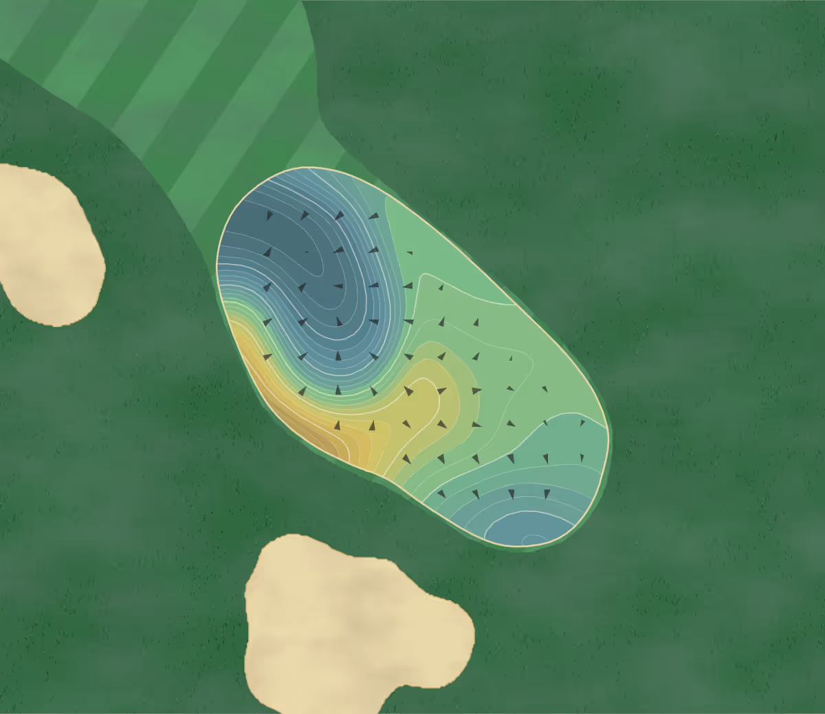 Green contour map of La Crosse in Onalaska, Wisconsin — 242 elevation contours at a 3-inch interval with fall-line arrows, traced from 1-meter lidar