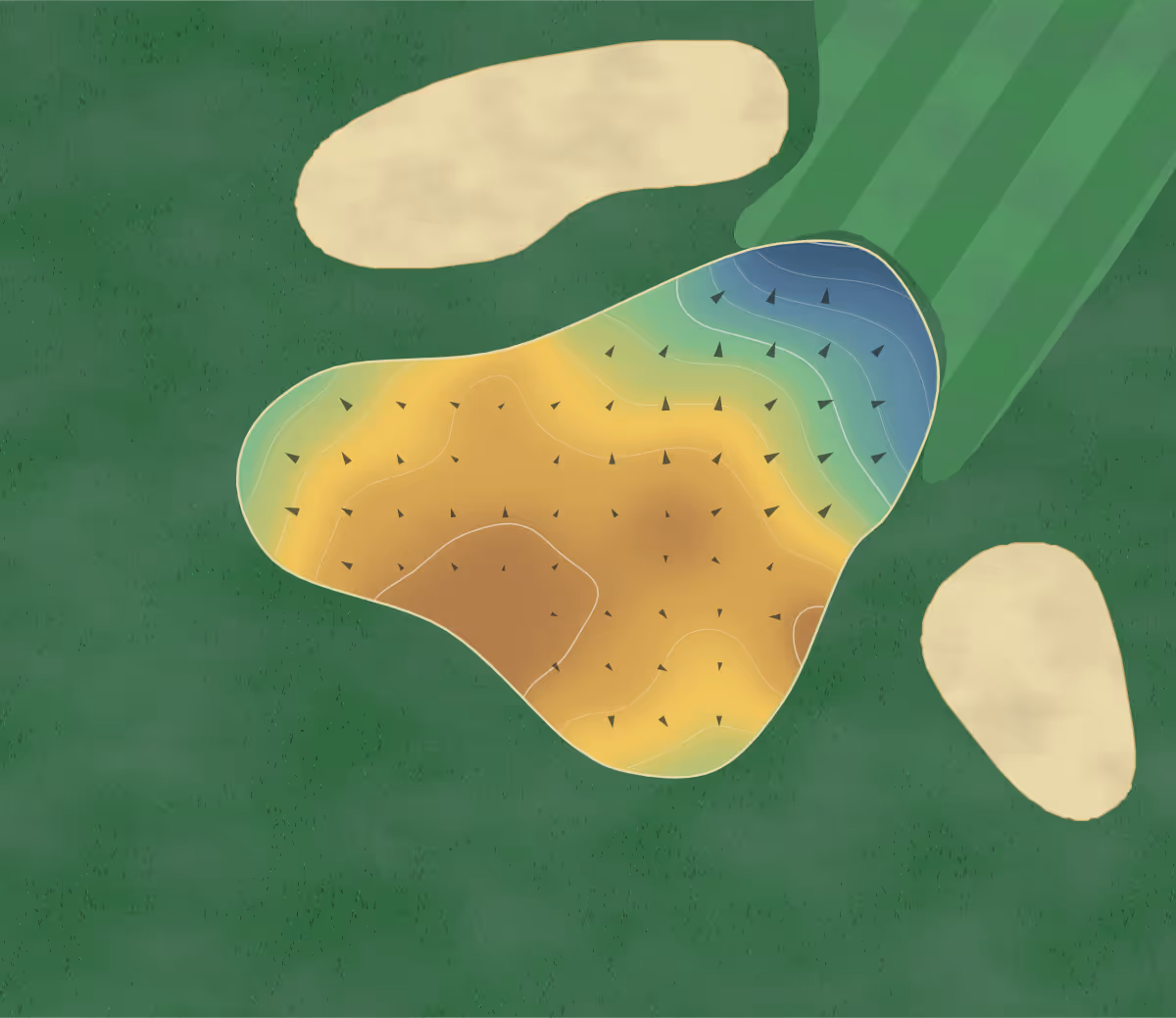 Green contour map of Lake Chesdin in Chesterfield, Virginia: 136 elevation contours at a 3-inch interval with fall-line arrows, traced from 1-meter lidar