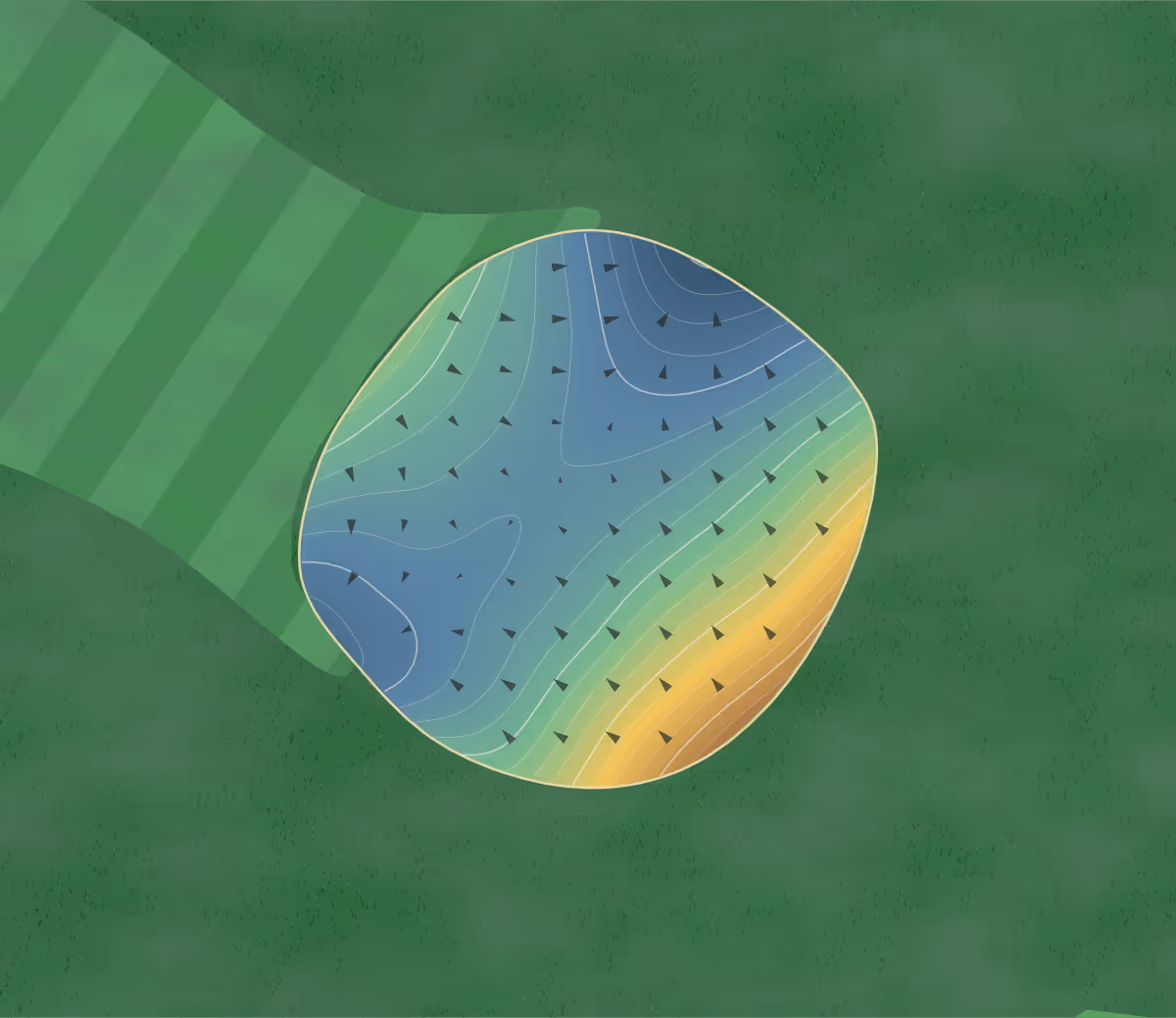 Green contour map of Lewisburg Elks in Lewisburg, West Virginia: 192 elevation contours at a 3-inch interval with fall-line arrows, traced from 1-meter lidar