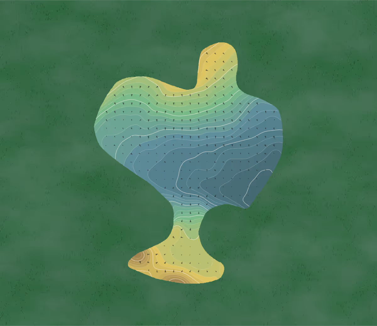 Green contour map of Linwood in Linwood, New Jersey — 179 elevation contours at a 3-inch interval with fall-line arrows, traced from 1-meter lidar