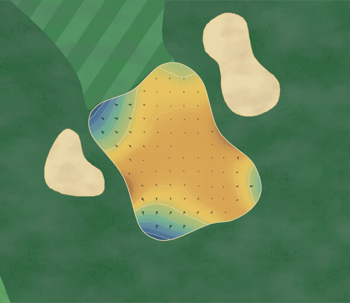 Green contour map of Littleton in Littleton, Colorado: 78 elevation contours at a 3-inch interval with fall-line arrows, traced from 1-meter lidar