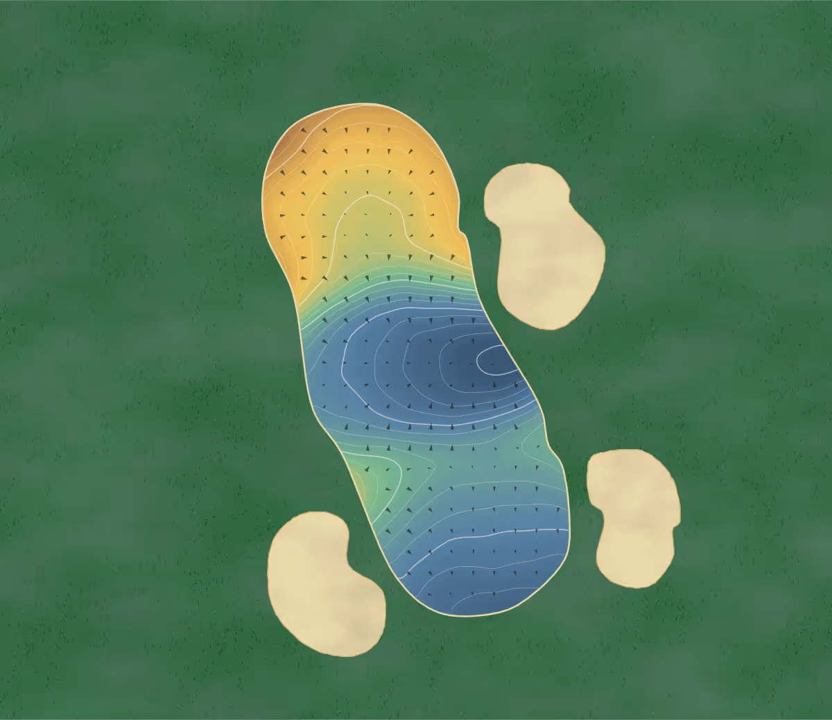 Green contour map of Loch Lloyd in Belton, Missouri: 363 elevation contours at a 3-inch interval with fall-line arrows, traced from 1-meter lidar