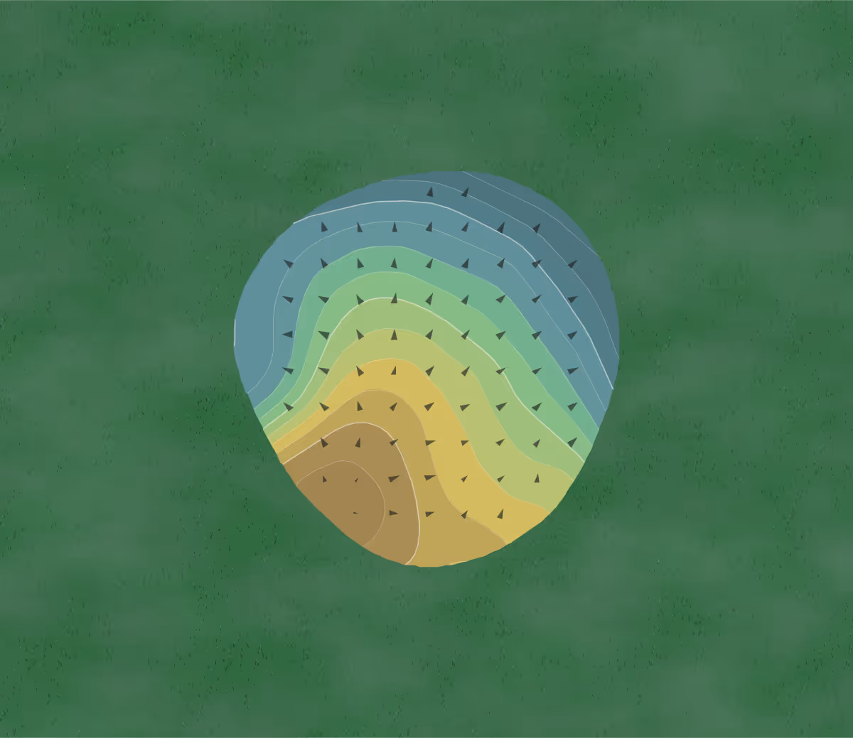 Green contour map of Maple Creek Golf Club in Shepherd, Michigan — 204 elevation contours at a 3-inch interval with fall-line arrows, traced from 1-meter lidar